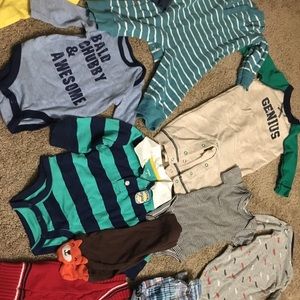 NEW/like new baby boy clothes.